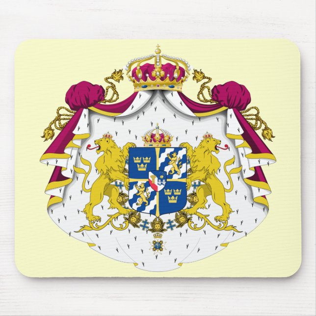 Sverigevapensköld Mousepad Musmatta (Framsidan)