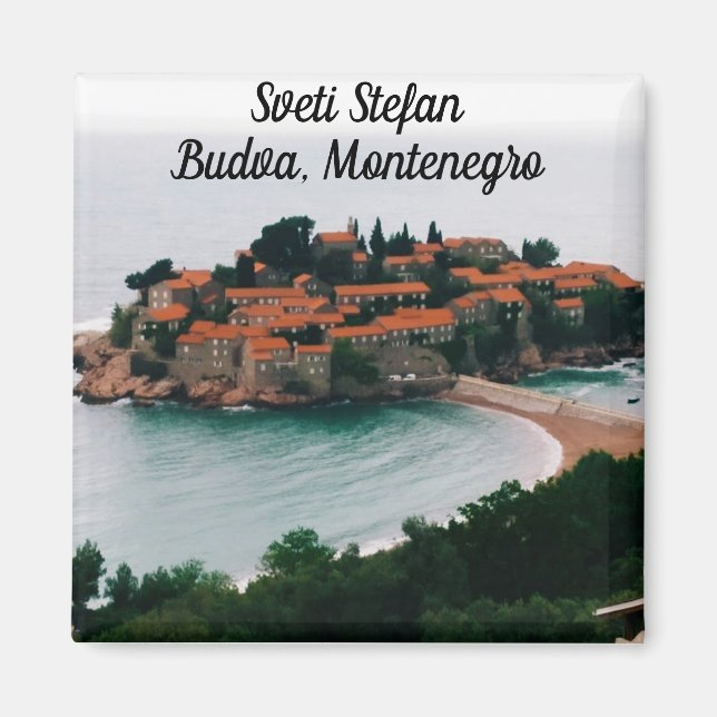 Sveti Stefan Magnet (Framsidan)