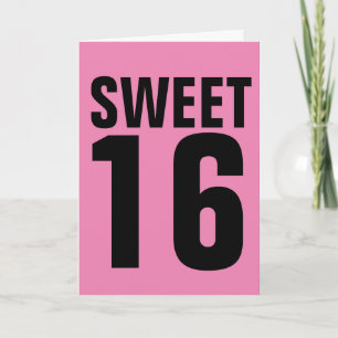 SVETKORT 16 BIRTDAG FÖR HENNE KORT