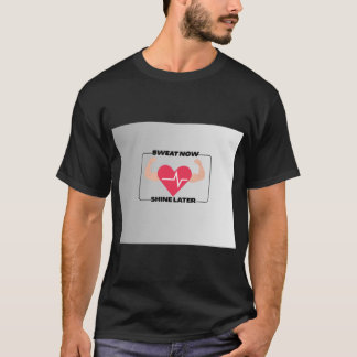 Svetsa Nu Lys Senare Motiverande Fitness Gym Des T Shirt