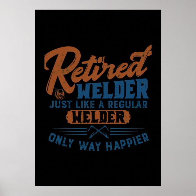 Svetsade svetsar precis som en vanlig svetsning poster (Framsidan)