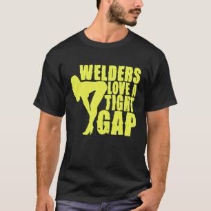 Svetsar kärlek täta gapen Welder Welding Metalwork T Shirt