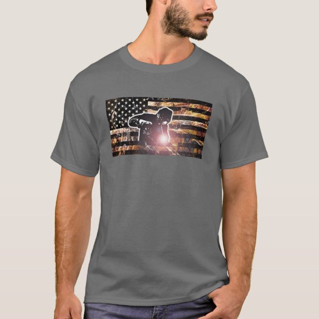 Svetsar och Flagga T Shirt (Framsida)