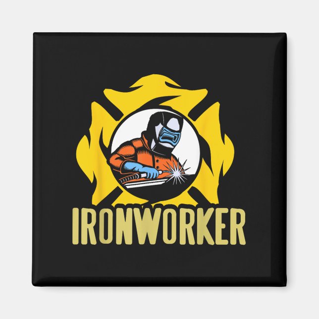 Svetsarbete för Ironworking Torch Flame Metall Magnet (Framsidan)