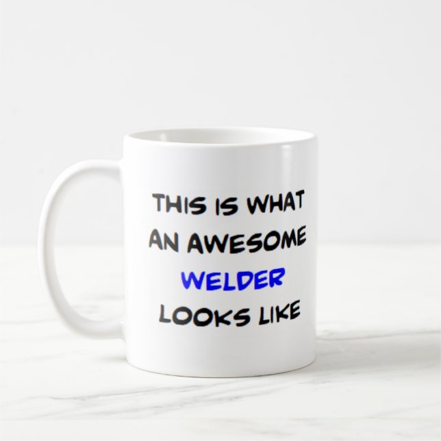 svetsare, fantastisk kaffemugg (Vänster)
