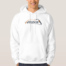 Svetsare Minimalistisk Logotyp Fackla Gnist Design Hoodie