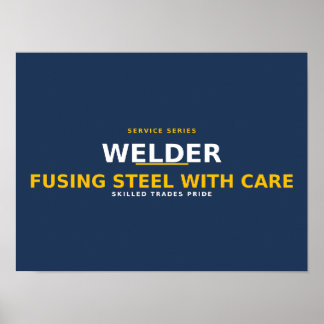 Svetsare som smälter stål med omsorg — yrke med tr poster