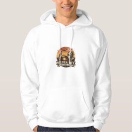 Svetsarliv Retro Solnedgång Fet Vintage Konst T-sh Hoodie