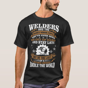 Svetsarna är de sämst arbetande som är stolta över t shirt