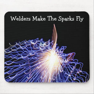 Svetsarna gör att Sparks Fly 1 Mousepad Musmatta