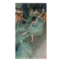 Svetsdansare, dansare i Grönt av Edgar Degas