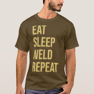 Svetsdesign Ätsomgång Svetsning Upprepa1 T Shirt