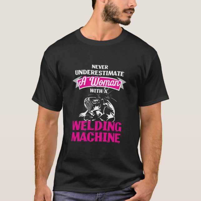 Svetsdesign för din fru T- T Shirt (Framsida)