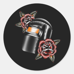 Svetseldekal Runt Klistermärke