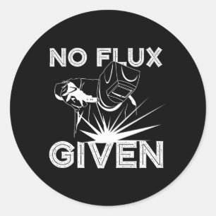 Svetsfodring Ingen flux given Huva av Welde Pappor Runt Klistermärke