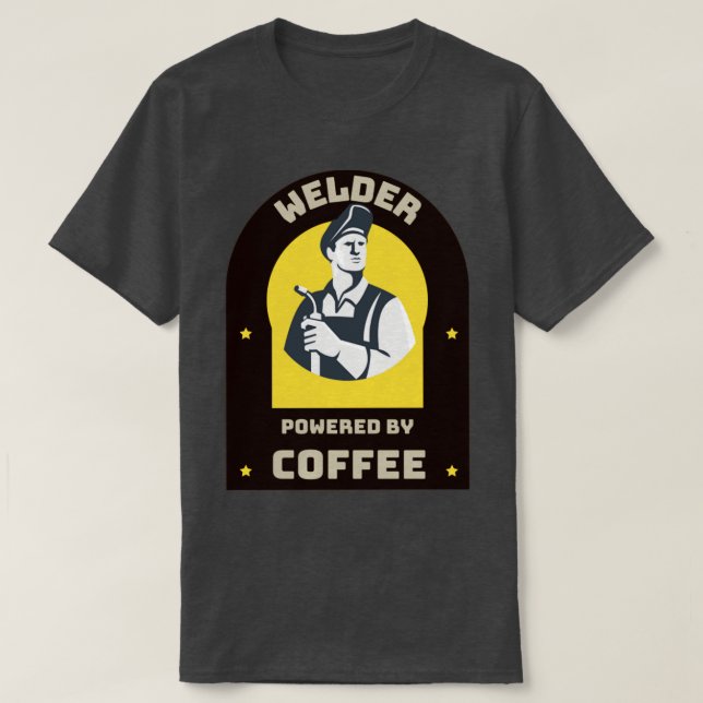 Svetsgäss med kaffe t shirt (Design framsida)