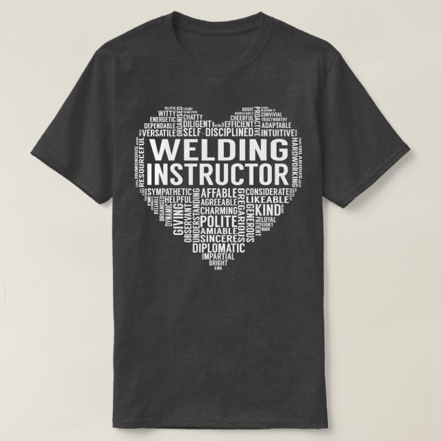 Svetsinstruktör Heart T Shirt (Design framsida)
