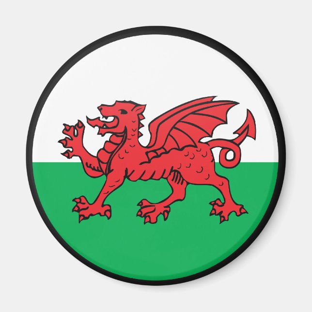 Svetslig Flagga Circle Magnet (Framsidan)