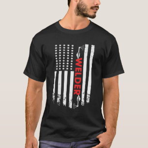 Svetsning - American Welder Flagga T Shirt