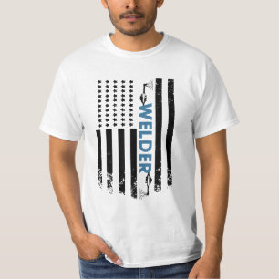 Svetsning - American Welder Flagga T Shirt