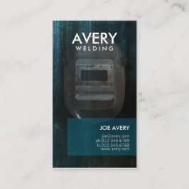 Svetsning av Affärskortets svetsmask Visitkort