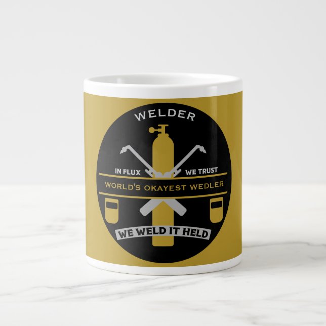 Svetsning Humor Present Jumbo Mugg (Framsidan)