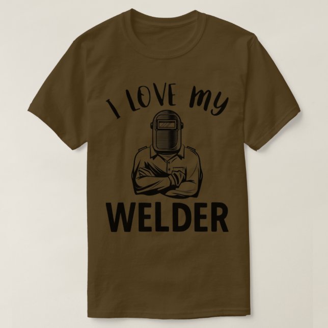 Svetsning i Kärlek Min Welder T Shirt (Design framsida)