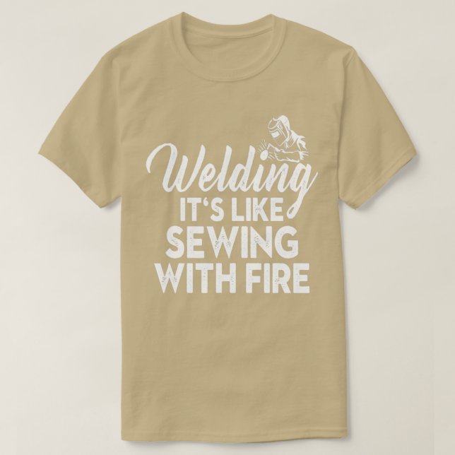 Svetsning med FireTShirt T Shirt (Design framsida)