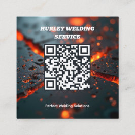 Svetsning QR Fyrkantigt Visitkort