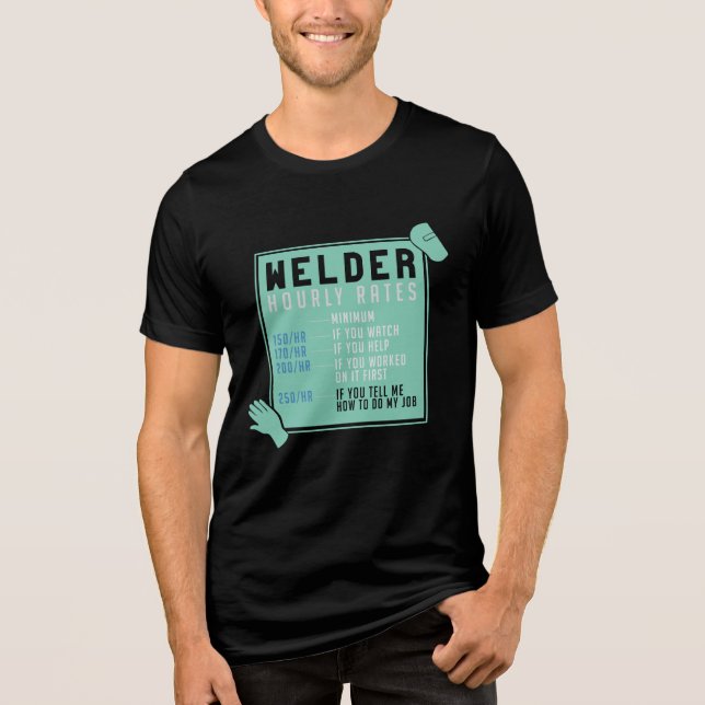 Svetsning - timtaxor för svetsare t shirt (Framsida)