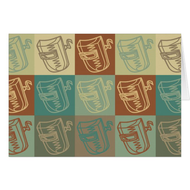 Svetsningpopkonst Hälsningskort (Framsidan Horizontal)