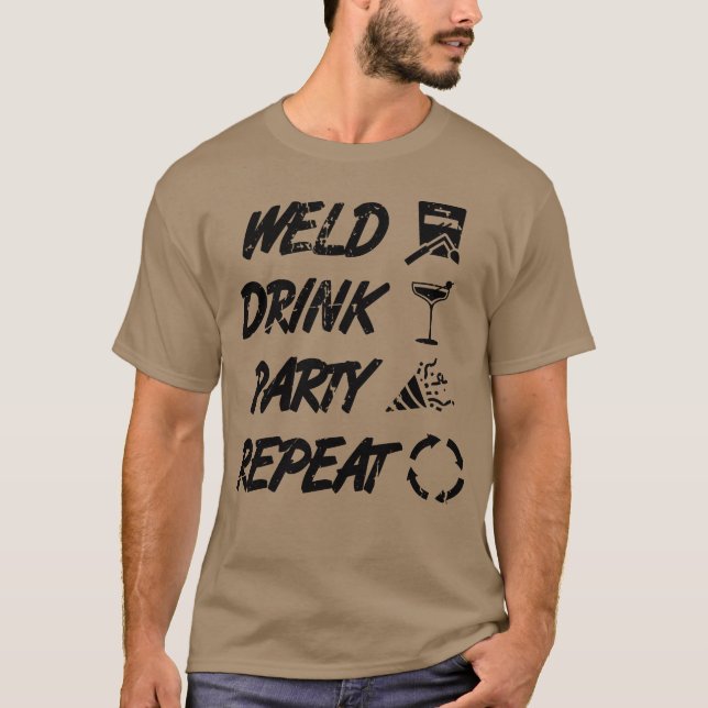 Svetsningscitat vän t shirt (Framsida)