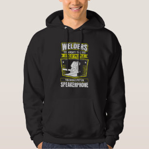 Svetsskydd för högtalartelefon hoodie