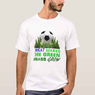 Svett gör det gröna gräset att växa t-shirt