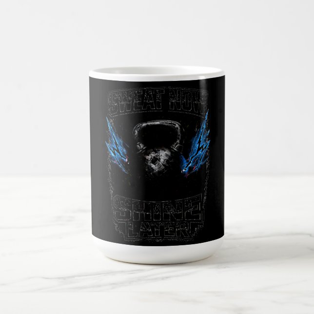 Svett Nu Glans Senare – Gym Grind Fitness Kaffemugg (Center)
