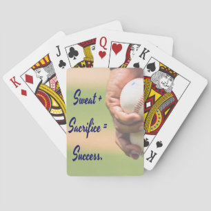 Svett plus uppoffring är lika med framgång BASEBAL Casinokort