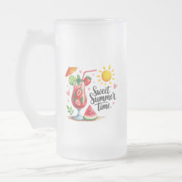 Svett Sommertid  Frostat Ölglas