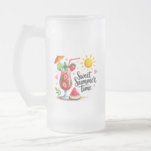Svett Sommertid  Frostat Ölglas