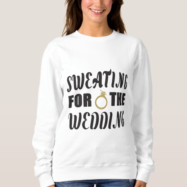 Svettas för bröllopet t shirt (Framsida)