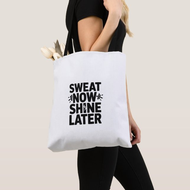 Svettas Nu Lyser Sen Motivations Väska  (Närbild)
