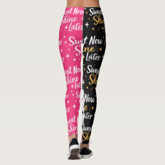 Svettas Nu Lyser Sen Sömlös Motiverande Leggings