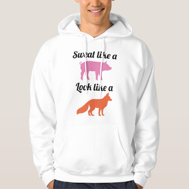 Svettas Som En Gris Hoodie (Framsida)
