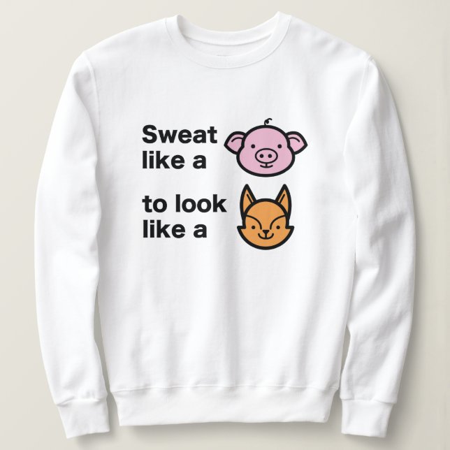 Svettas Som En Gris T Shirt (Design framsida)