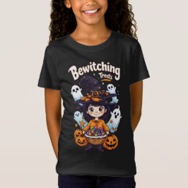 Svettbehandlingar:En söt och taoky Halloween T Shirt