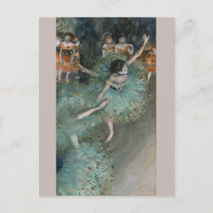 Svettdansare i Grönt Edgar Degas Vykort