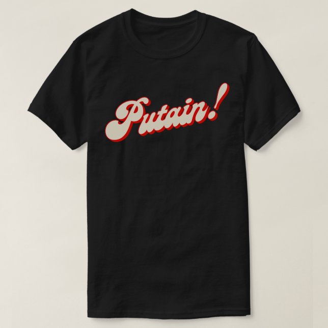 Svettdesign för smärtsamma Franskar T Shirt (Design framsida)