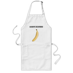 svettig banan långt förkläde