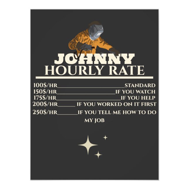 Svettig guidad timmerklassa för hans eget namn fototryck (Framsidan)