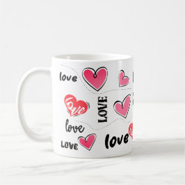 svettig kärlek halsband kaffemugg