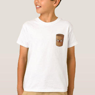 Svettig Nervös Brun Kaffe Kopp Barn T Shirt